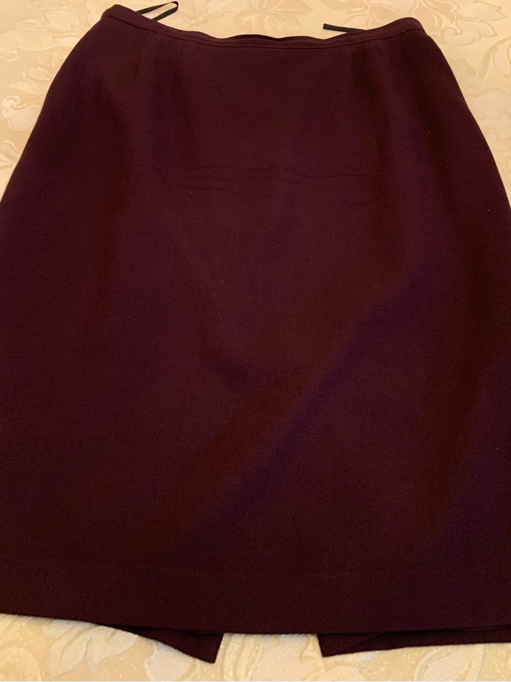 Source Unknown Dark Plum Pencil Skirt